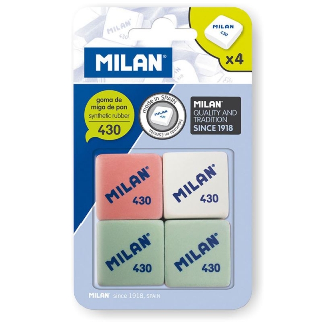 MILAN 430 – Blíster 4 gomas de borrar