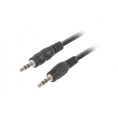 Cable estereo lanberg jack 3.5mm macho -  jack 3.5mm macho 2m negro