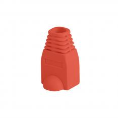 Funda protectora lanberg plb - 1000 - r para conector rj45 pack de 100 unidades rojo