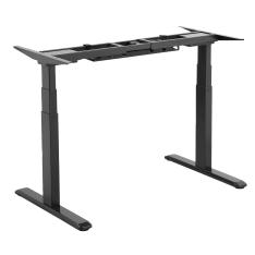 Signa estructura ajustable para escritorio doble motor y 3 segmentos negra
