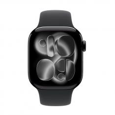Smartwatch apple watch s11 gps + cellular 42mm jet black aluminium case  black sport band -  s - m