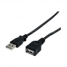 Cable usb 2.0 startech 3m -  macho - hembra -  negro