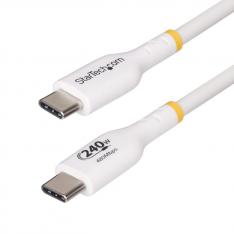 Cable usb tipo c startech 1m -  macho - macho -  blanco