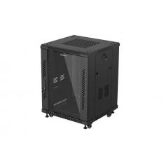 Armario rack phoenix 15u 600x600 de pie servidor 19'' hasta 1000 kg negro
