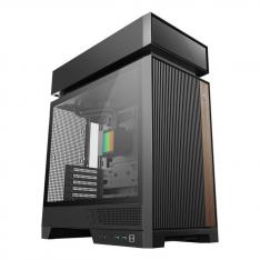 Caja ordenador gaming deepcool cl660 atx argb cristal templado negra y madera