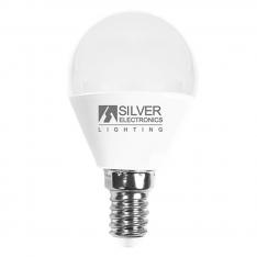 Bombilla led decorativa silver electronis esferica 5w=50w -  e14 -  5000k -  620 lm -  luz blanca -  a+