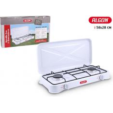 Hornillo 2 fuegos gas c - tapa  algon