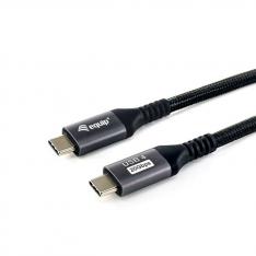 Cable usb tipo c equip usb 4 gen 3x2 pd 240w 8k 60hz 40gbps 1.2m negro