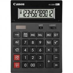 Calculadora canon sobremesa as - 2200 hb 12 digitos gris oscuro