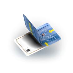 Tarjeta pvc proximidad blanca rfid 125 khz