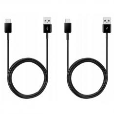 Cable usb tipo c a usb tipo a samsung 1.5m -  macho - macho -  negro 2 unidades