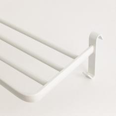 Yoevu repisa blanca con ganchos compatible con toalleros electricos yoevu