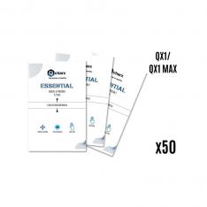 Laminas de proteccion frontales qcharx hidrogel essential hd para qx1 50 unidades