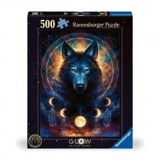 Puzzle lobo brillante 500 piezas
