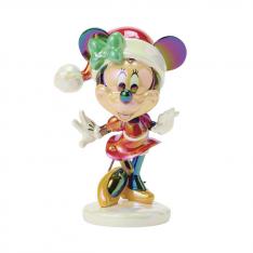 Figura enesco minnie mouse navideña