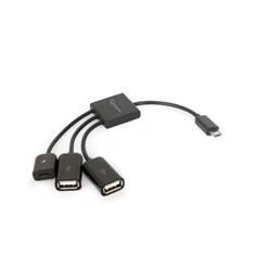 Adaptador otg - 2 uhb - otg - 02 micro - usb a -  micro - usb - b -  usb 2.0 -  macho - hembra